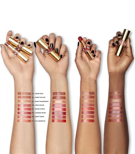 ysl volupte shine 150|ysl rouge volupte shine swatches.